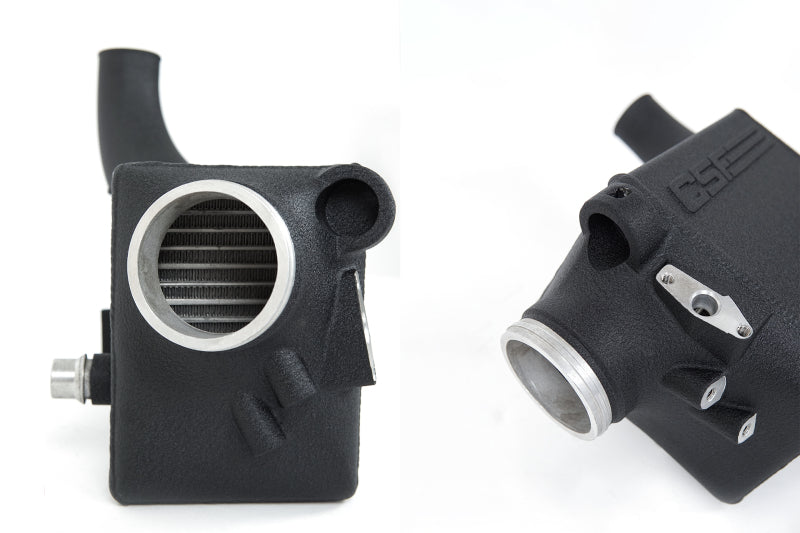 CSF 16-21 BMW M5 (F90) / 17-21 BMW M8 (F91/F92/F93) Twin Charge-Air-Cooler Set - Crinkle Black CSF 16-21 BMW M5 (F90) / 17-21 BMW M8 (F91/F92/F93) Twin Charge-Air-Cooler Set - Crinkle Black