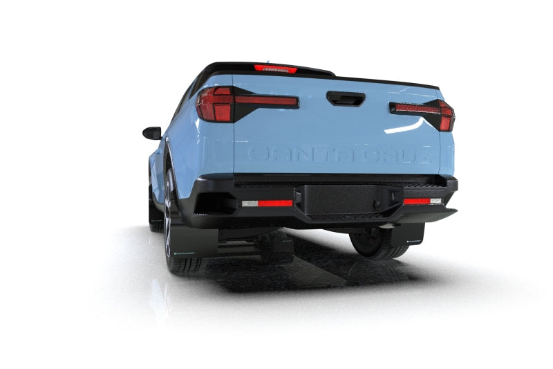 Rally Armor 22-25 Hyundai Santa Cruz Black Mud Flap w/Light Blue Logo Rally Armor 22-25 Hyundai Santa Cruz Black Mud Flap w/Light Blue Logo