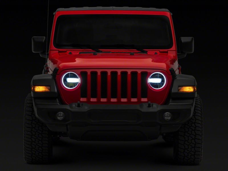 Raxiom 18-23 Jeep Wrangler JL Axial Series 9-In LED Headlights- Blk Housing (Clear Lens) Raxiom 18-23 Jeep Wrangler JL Axial Series 9-In LED Headlights- Blk Housing (Clear Lens)