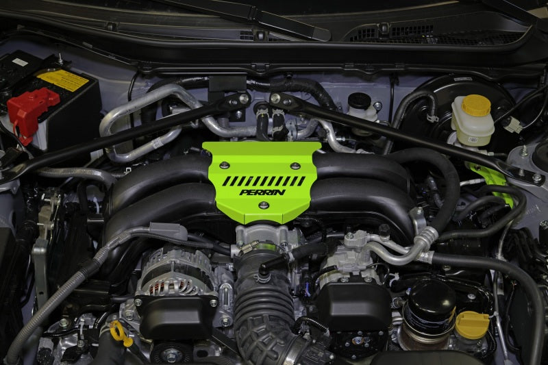 PERRIN 22-25 Subaru BRZ / Toyota GR86 Engine Cover - Neon Yellow PERRIN 22-25 Subaru BRZ / Toyota GR86 Engine Cover - Neon Yellow