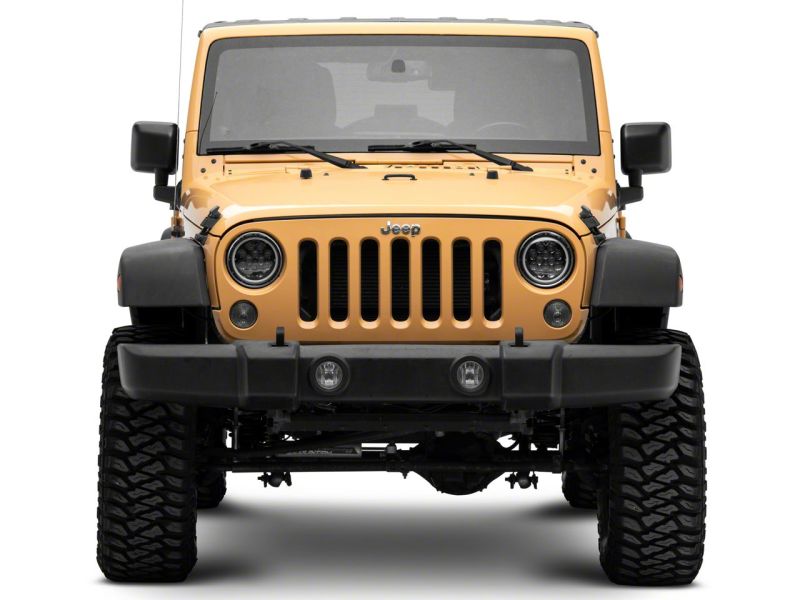 Raxiom 07-18 Jeep Wrangler JK Axial Spider LED Headlights w/Angel Eye Halo- Blk Housing (Clear Lens) Raxiom 07-18 Jeep Wrangler JK Axial Spider LED Headlights w/Angel Eye Halo- Blk Housing (Clear Lens)
