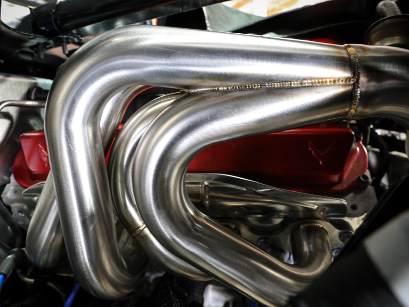 aFe Twisted 304SS Header 2020 Chevy Corvette (C8) 6.2L V8 - Brushed aFe Twisted 304SS Header 2020 Chevy Corvette (C8) 6.2L V8 - Brushed