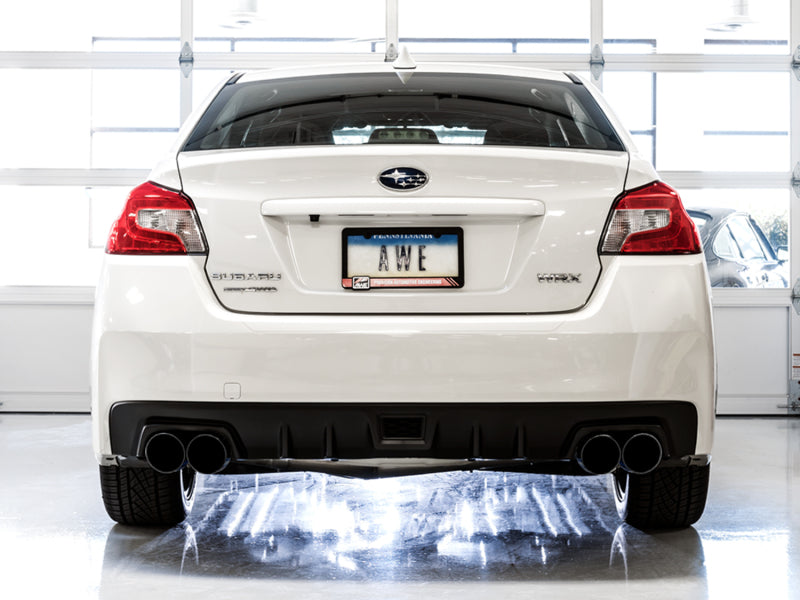 AWE Tuning 2015+ Subaru WRX VA Sedan Touring Edition Exhaust - Diamond Black Tips (102mm) AWE Tuning 2015+ Subaru WRX VA Sedan Touring Edition Exhaust - Diamond Black Tips (102mm)