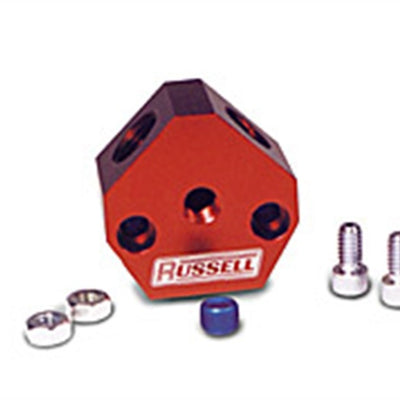 Russell Performance Billet Aluminum Y-Block w/ 3/8in inlet & outlet