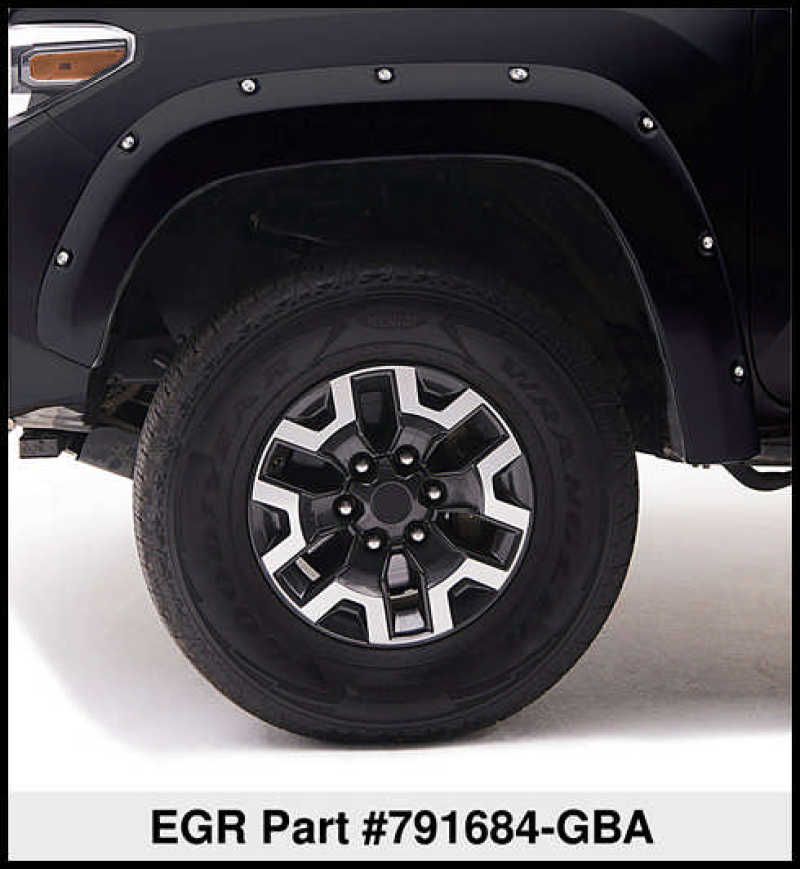 EGR 15+ GMC Sierra HD Bolt-On Look Color Match Fender Flares - Set - Black EGR 15+ GMC Sierra HD Bolt-On Look Color Match Fender Flares - Set - Black