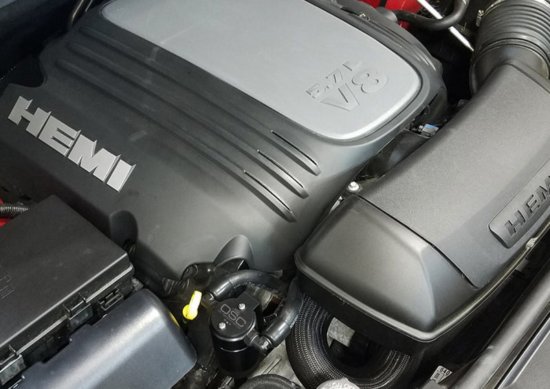 J&L 11-25 Jeep Grand Cherokee 5.7L Passenger Side Oil Separator 3.0 - Black Anodized J&L 11-25 Jeep Grand Cherokee 5.7L Passenger Side Oil Separator 3.0 - Black Anodized