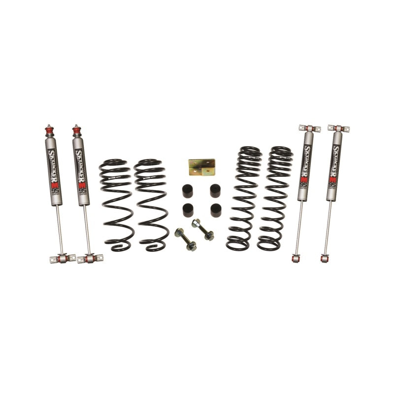 Skyjacker Wrangler TJ/LJ 2.5in Dual Rate Long Travel Front & Rear Kit w/ M95 Monotube Shocks Skyjacker Wrangler TJ/LJ 2.5in Dual Rate Long Travel Front & Rear Kit w/ M95 Monotube Shocks