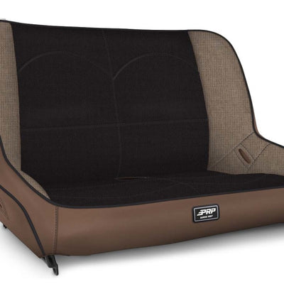PRP Jeep CJ7/YJ Low Back Rear Bench - Tan / Black