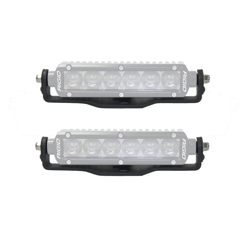 Go Rhino 18-20 Jeep Wrangler JL/JLU/Gladiator JT Light Mount - Two 6in Single Row Go Rhino 18-20 Jeep Wrangler JL/JLU/Gladiator JT Light Mount - Two 6in Single Row