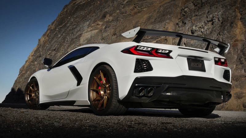 Borla 2020 Chevrolet Corvette C8 6.2 ATAK 3in Exhaust System Dual Round Rolled A/C Black Chrome Tips Borla 2020 Chevrolet Corvette C8 6.2 ATAK 3in Exhaust System Dual Round Rolled A/C Black Chrome Tips