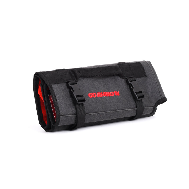 Go Rhino XVenture Gear Tool Roll Large (7x7in. Closed) 12oz Waxed Canvas - Black Go Rhino XVenture Gear Tool Roll Large (7x7in. Closed) 12oz Waxed Canvas - Black