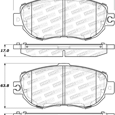 StopTech Street Brake Pads - Front