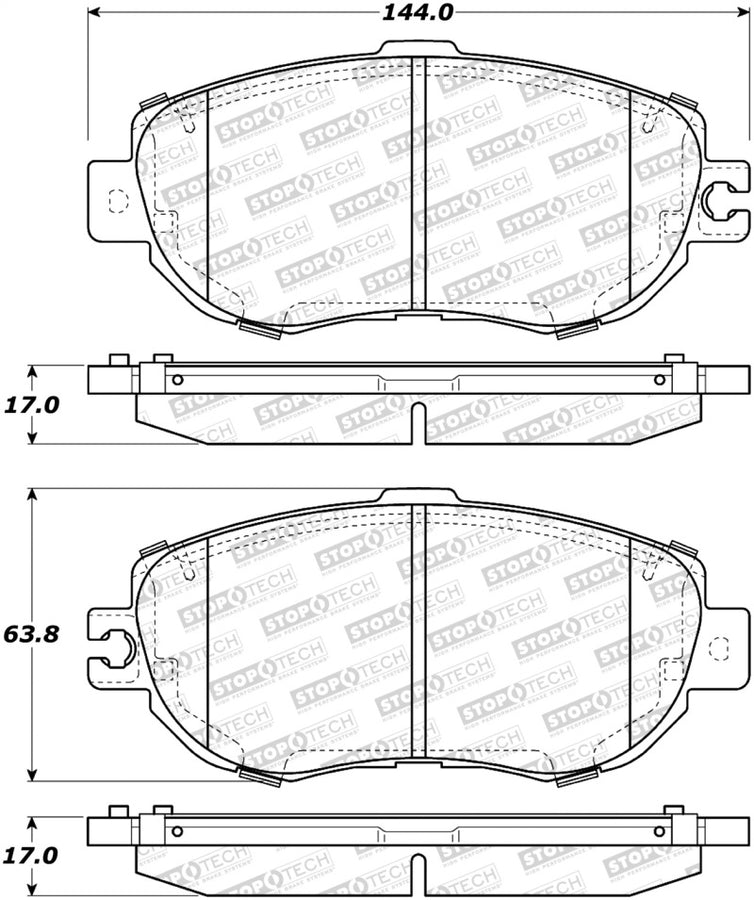 StopTech Street Brake Pads - Front StopTech Street Brake Pads - Front