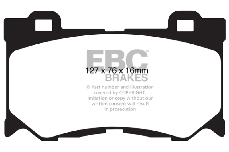 EBC 2013+ Infiniti Q50 Hybrid 3.5L Hybrid Sport Ultimax2 Front Brake Pads EBC 2013+ Infiniti Q50 Hybrid 3.5L Hybrid Sport Ultimax2 Front Brake Pads