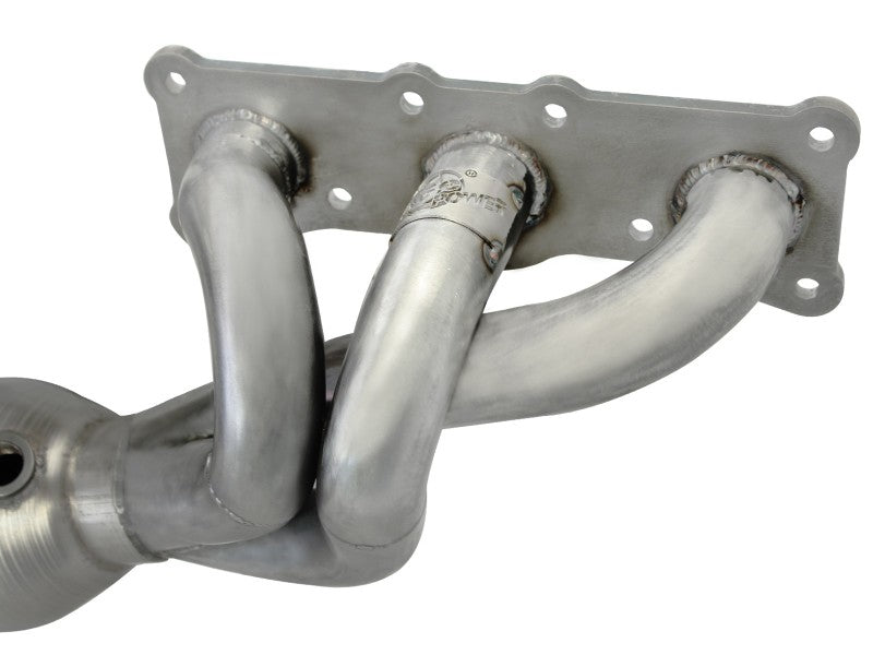aFe 08-13 BMW 128i (E82/88) L6 3.0L Twisted Steel 304 Stainless Steel Long Tube Header w/ Cat aFe 08-13 BMW 128i (E82/88) L6 3.0L Twisted Steel 304 Stainless Steel Long Tube Header w/ Cat