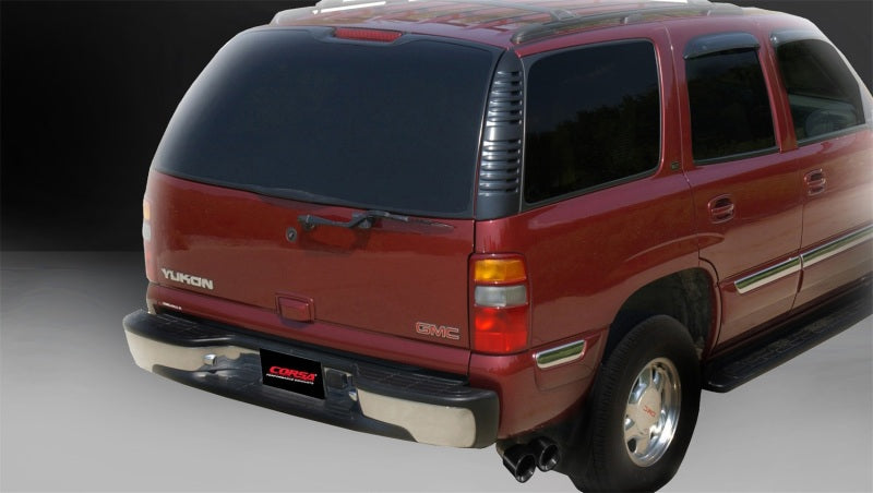 Corsa 2001-2006 Chevrolet Tahoe 5.3L V8 3in Cat-Back Single Side w Twin 4in Black Pro-Series Tips Corsa 2001-2006 Chevrolet Tahoe 5.3L V8 3in Cat-Back Single Side w Twin 4in Black Pro-Series Tips