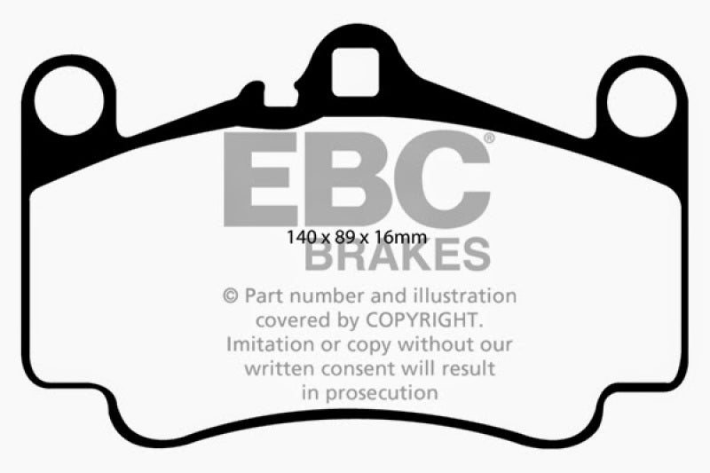 EBC 03-05 Porsche 911 (996) (Cast Iron Rotor only) 3.6 Carrera 4S Bluestuff Front Brake Pads EBC 03-05 Porsche 911 (996) (Cast Iron Rotor only) 3.6 Carrera 4S Bluestuff Front Brake Pads