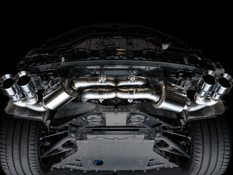 AWE Tuning 2020 Chevrolet Corvette (C8) Touring Edition Exhaust - Quad Chrome Silver Tips AWE Tuning 2020 Chevrolet Corvette (C8) Touring Edition Exhaust - Quad Chrome Silver Tips