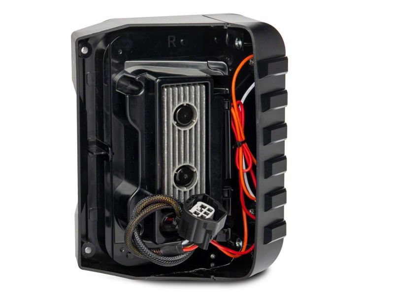 Raxiom 07-18 Jeep Wrangler JK Axial Series Trident LED Tail Lights- Blk Housing (Clear Lens) Raxiom 07-18 Jeep Wrangler JK Axial Series Trident LED Tail Lights- Blk Housing (Clear Lens)