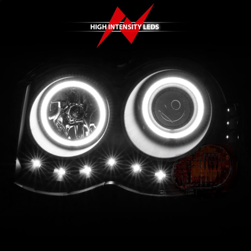ANZO 2008-2010 Jeep Grand Cherokee Projector Headlights w/ Halo Black (CCFL) ANZO 2008-2010 Jeep Grand Cherokee Projector Headlights w/ Halo Black (CCFL)