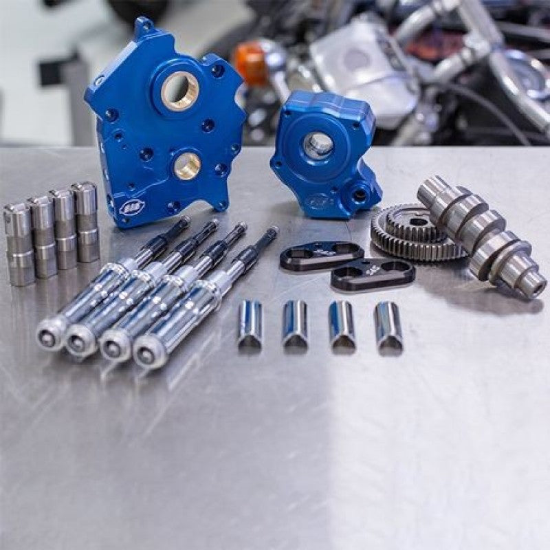 S&S Cycle 2017+ M8 Models Gear Drive 475G Cam Chest Kit w/ Chrome Pushrod Tubes - Water Cooled S&S Cycle 2017+ M8 Models Gear Drive 475G Cam Chest Kit w/ Chrome Pushrod Tubes - Water Cooled