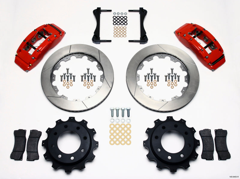 Wilwood TC6R Rear Kit 16.00in Red 1999-2010 GM H2 / 2500 4.63 Cntr Wilwood TC6R Rear Kit 16.00in Red 1999-2010 GM H2 / 2500 4.63 Cntr