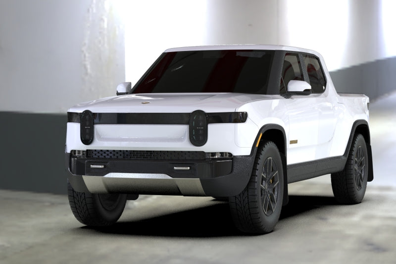 Rally Armor 22-24 Rivian R1T Black UR Mud Flap w/White Logo Rally Armor 22-24 Rivian R1T Black UR Mud Flap w/White Logo