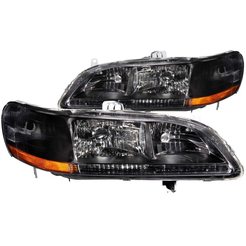 ANZO 1998-2002 Honda Accord Crystal Headlights Black ANZO 1998-2002 Honda Accord Crystal Headlights Black