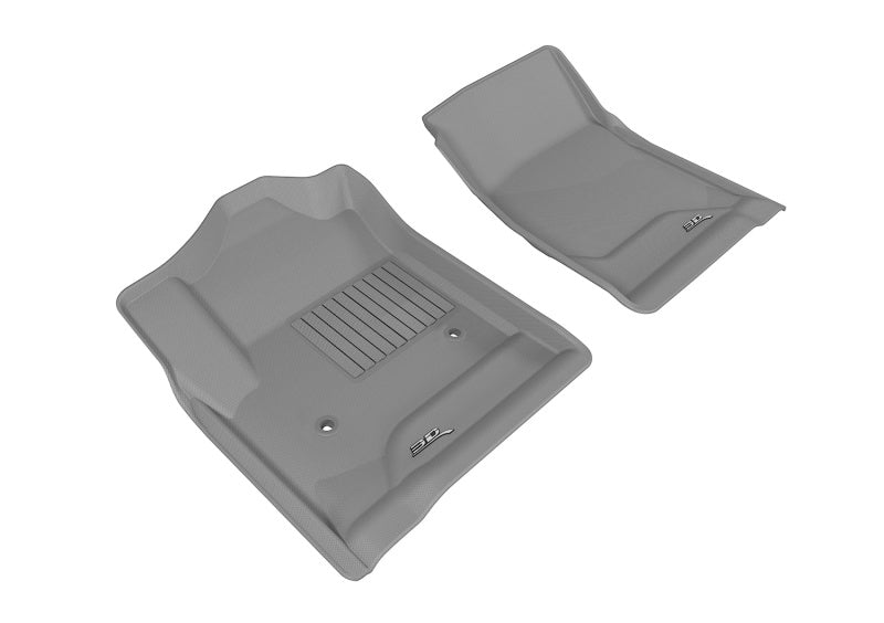 3D MAXpider 2014-2018 Chevrolet/GMC Silverado/Sierra Regular Cab Kagu 1st Row Floormat - Gray 3D MAXpider 2014-2018 Chevrolet/GMC Silverado/Sierra Regular Cab Kagu 1st Row Floormat - Gray
