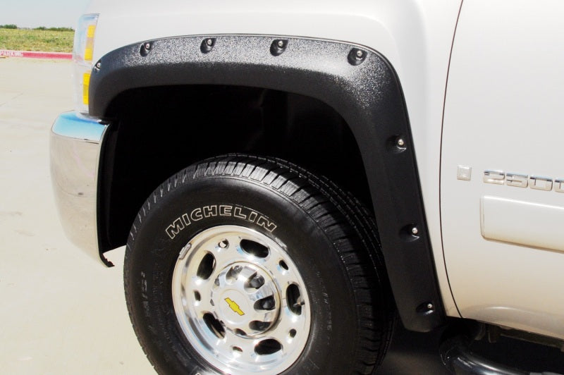 Lund 07-13 Chevy Silverado 1500 RX-Rivet Textured Elite Series Fender Flares - Black (4 Pc.) Lund 07-13 Chevy Silverado 1500 RX-Rivet Textured Elite Series Fender Flares - Black (4 Pc.)
