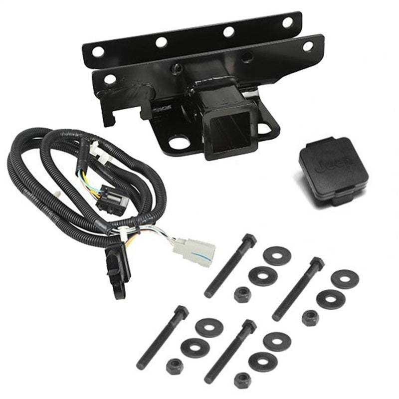 Rugged Ridge Receiver Hitch Kit Jeep Logo 07-18 Jeep Wrangler Rugged Ridge Receiver Hitch Kit Jeep Logo 07-18 Jeep Wrangler