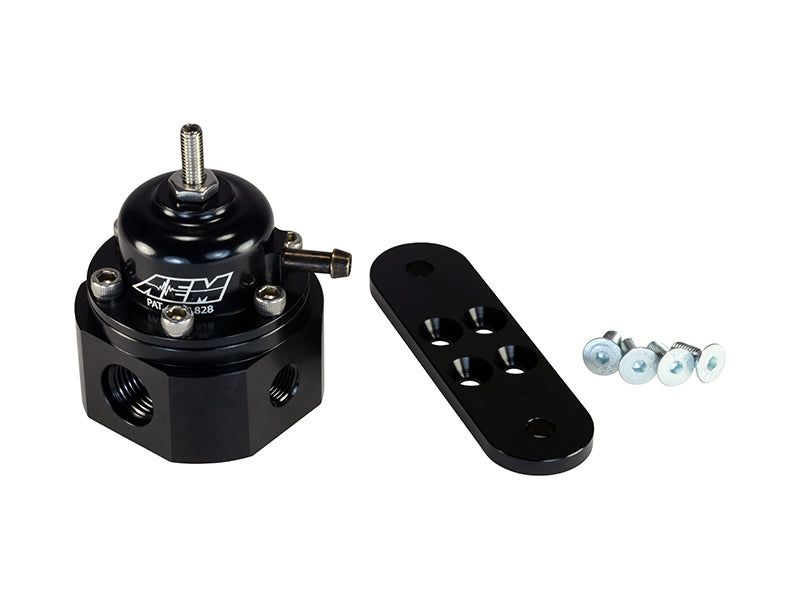 AEM Universal Black Adjustable Fuel Pressure Regulator AEM Universal Black Adjustable Fuel Pressure Regulator