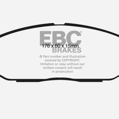 EBC 08-13 Cadillac CTS 3.0 Redstuff Front Brake Pads
