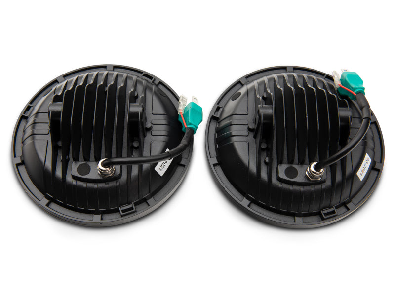 Raxiom 97-18 Jeep Wrangler TJ/JK Axial Series 13-LED Headlights- Black Housing (Clear Lens) Raxiom 97-18 Jeep Wrangler TJ/JK Axial Series 13-LED Headlights- Black Housing (Clear Lens)