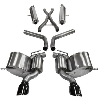 Corsa 2012-2013 Jeep Grand Cherokee 6.4L V8 Black Sport Cat-Back Exhaust