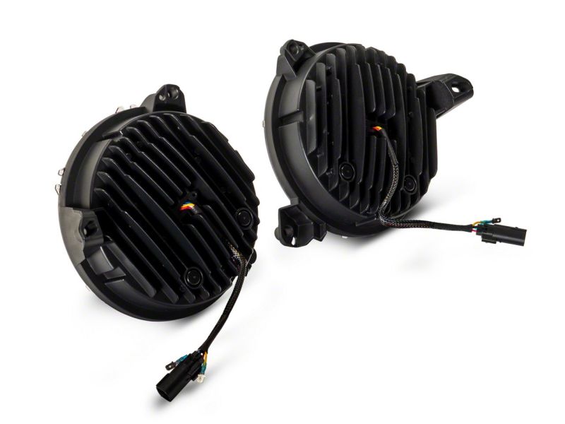 Raxiom 18-23 Jeep Wrangler JL Axial Series 9-In Angel Eye LED Headlights- Blk Housing (Clear Lens) Raxiom 18-23 Jeep Wrangler JL Axial Series 9-In Angel Eye LED Headlights- Blk Housing (Clear Lens)