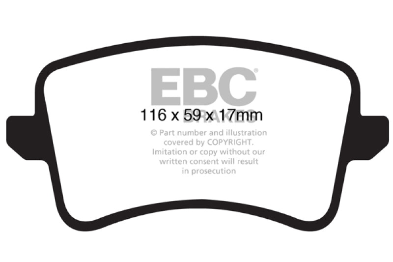 EBC 09-11 Audi A4 2.0 Turbo Redstuff Rear Brake Pads EBC 09-11 Audi A4 2.0 Turbo Redstuff Rear Brake Pads