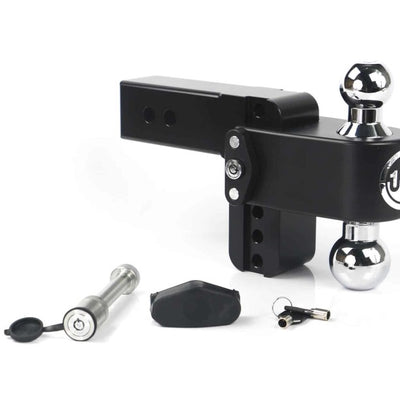 Weigh Safe 180 Hitch 4in Drop Hitch & 2.5in Shank (10K/18.5K GTWR) w/WS05 - Black Cerakote