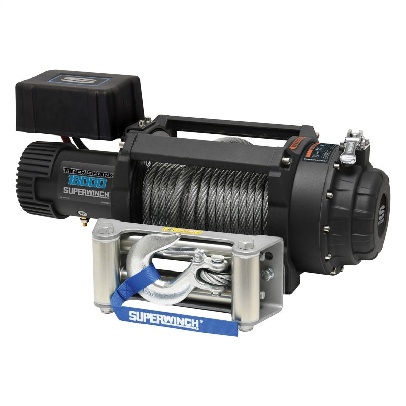 Superwinch 18000 LBS 12V DC Wire Rope Tiger Shark Winch Superwinch 18000 LBS 12V DC Wire Rope Tiger Shark Winch