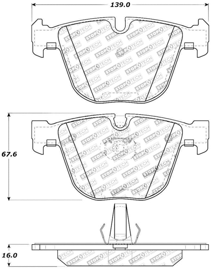 StopTech Performance 06-09 BMW M5 E60 / 07-09 M6 E63/E63 Rear Brake Pads StopTech Performance 06-09 BMW M5 E60 / 07-09 M6 E63/E63 Rear Brake Pads