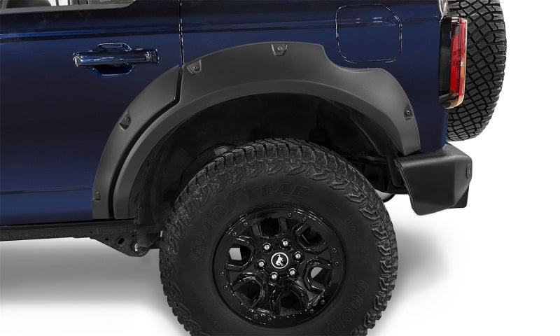 Bushwacker 2021+ Ford Bronco 4-Door Pocket Style Flares 4pc - Black Bushwacker 2021+ Ford Bronco 4-Door Pocket Style Flares 4pc - Black