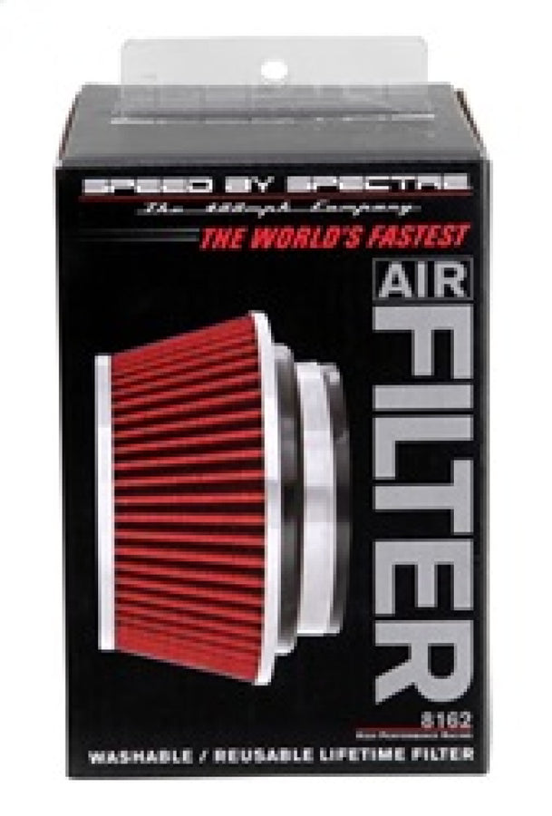 Spectre Adjustable Conical Air Filter 2-1/2in. Tall (Fits 3in. / 3-1/2in. / 4in. Tubes) - Red Spectre Adjustable Conical Air Filter 2-1/2in. Tall (Fits 3in. / 3-1/2in. / 4in. Tubes) - Red