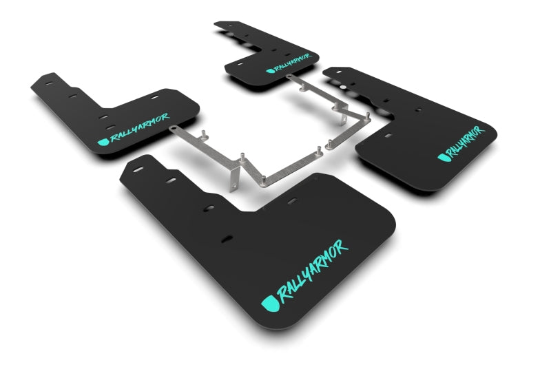 Rally Armor 17-22 Honda Civic Type R Black UR Mud Flap Altered Font Teal Logo Rally Armor 17-22 Honda Civic Type R Black UR Mud Flap Altered Font Teal Logo