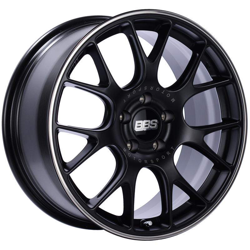 BBS CH-R 18x8.5 5x112 ET47 Satin Black Polished Rim Protector Wheel -82mm PFS/Clip Required BBS CH-R 18x8.5 5x112 ET47 Satin Black Polished Rim Protector Wheel -82mm PFS/Clip Required