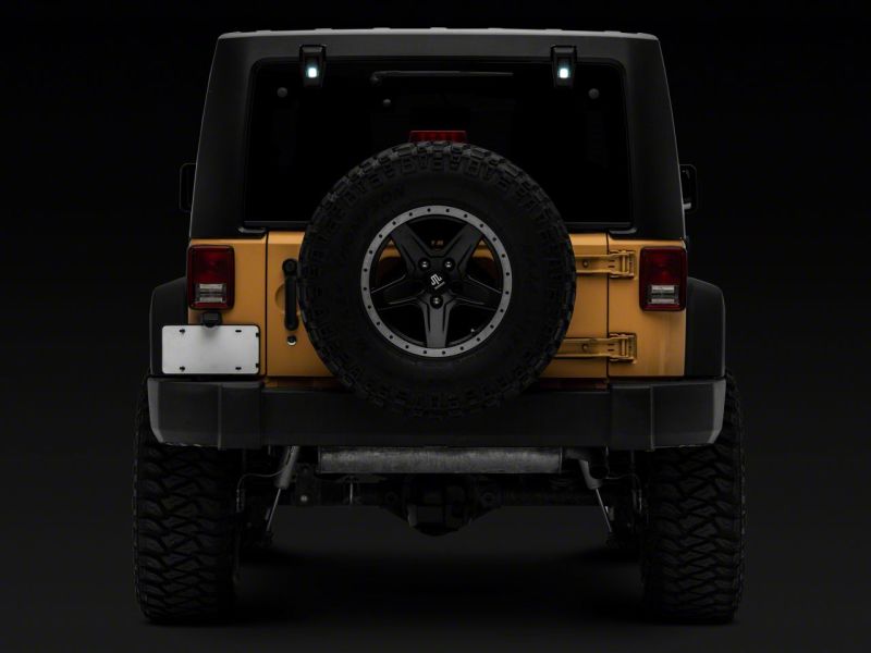 Raxiom 07-18 Jeep Wrangler JK w/ Hard Top Axial Series Rear Window Glass Hinge LED Lights Raxiom 07-18 Jeep Wrangler JK w/ Hard Top Axial Series Rear Window Glass Hinge LED Lights