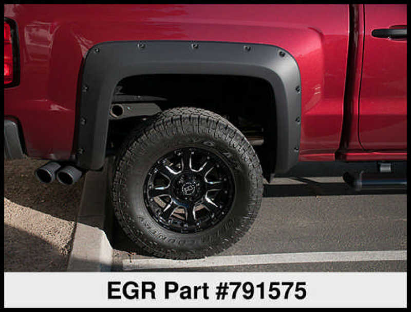 EGR 14+ Chev Silverado 6-8ft Bed Bolt-On Look Fender Flares - Set - Matte EGR 14+ Chev Silverado 6-8ft Bed Bolt-On Look Fender Flares - Set - Matte