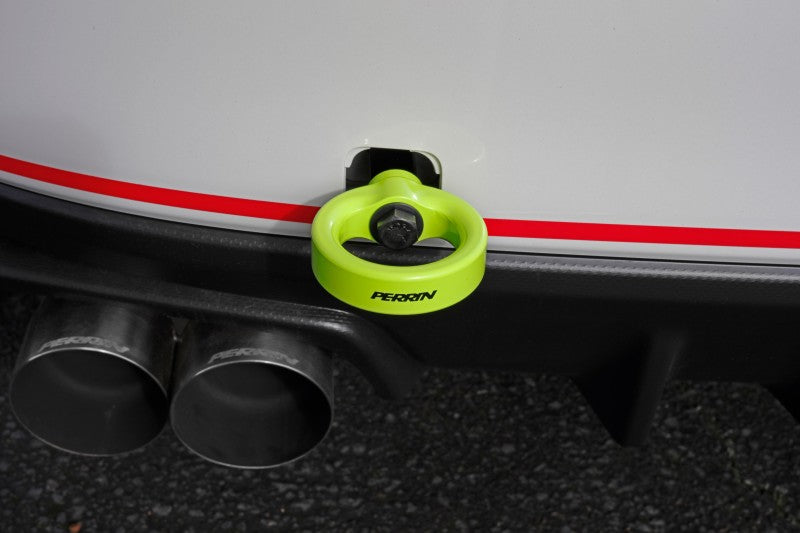 Perrin 15-19 Subaru WRX/STI Tow Hook Kit (Rear) - Neon Yellow Perrin 15-19 Subaru WRX/STI Tow Hook Kit (Rear) - Neon Yellow