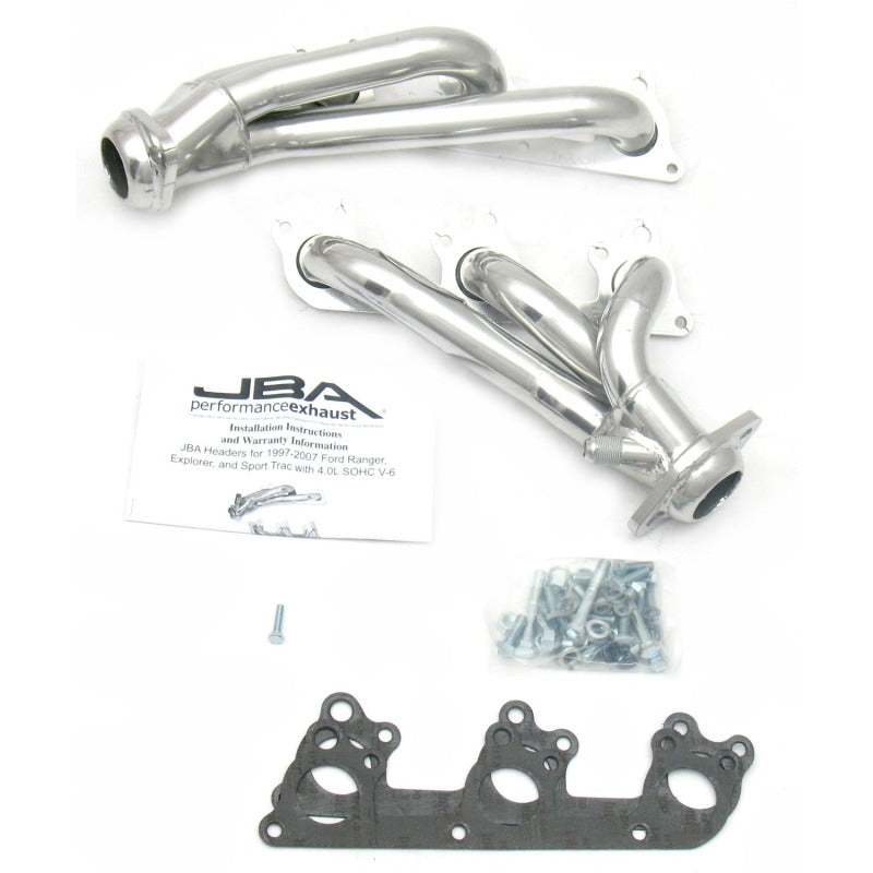 JBA 97-11 Ford Ranger 4.0L OHC w/Driver Side EGR 1-1/2in Primary Silver Ctd Cat4Ward Header JBA 97-11 Ford Ranger 4.0L OHC w/Driver Side EGR 1-1/2in Primary Silver Ctd Cat4Ward Header