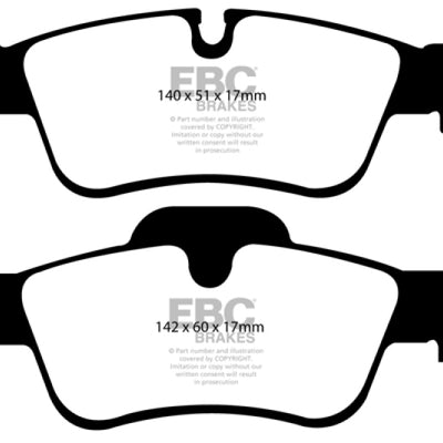 EBC 05-06 Mercedes-Benz G55 AMG 5.4 Supercharged Ultimax2 Rear Brake Pads