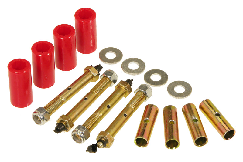 Prothane 55-75 Jeep CJ5/7 Front & Rear Main Spring Eye Bushings - Red Prothane 55-75 Jeep CJ5/7 Front & Rear Main Spring Eye Bushings - Red